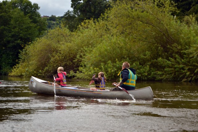 Canoeing the River Wye