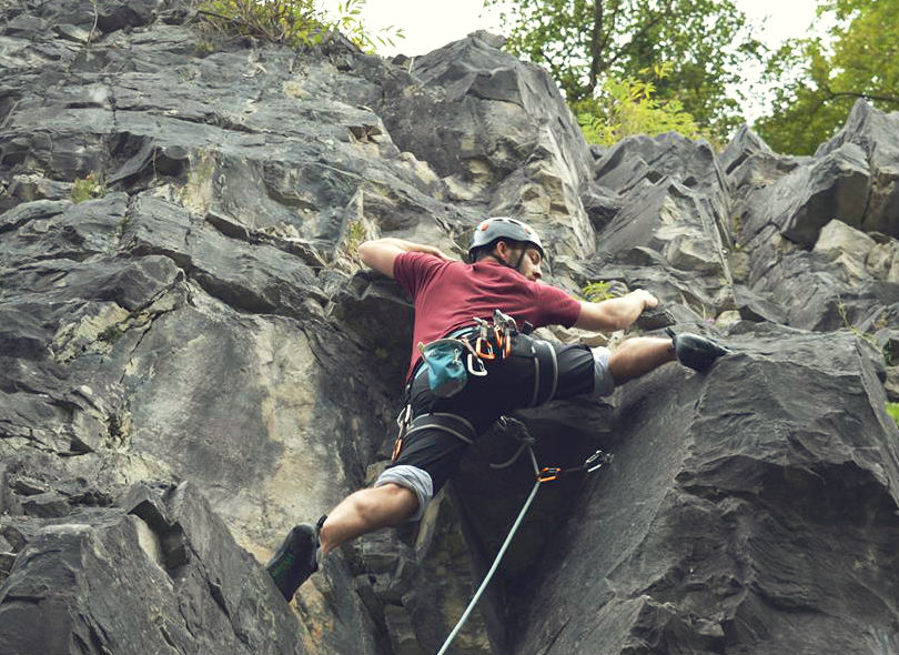 Climbing in the Wye Valley