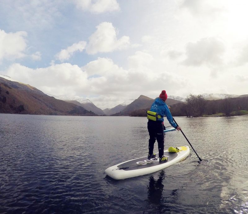 Stand-up paddleboarding Snowdonia