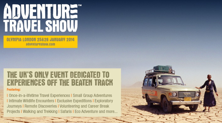 Competition: Win tickets to the Adventure Travel Show 2014