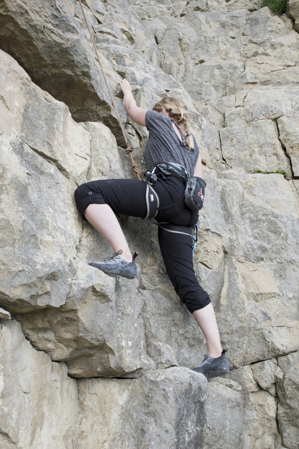 Beginner sport climbing in Dorset The Girl Outdoors