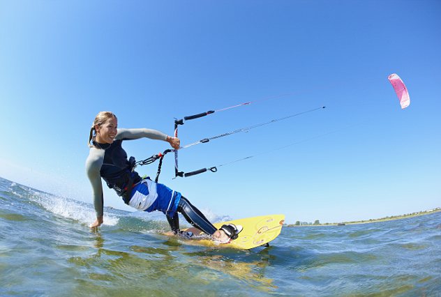Female kitesurfer Watersports Holidays Spain