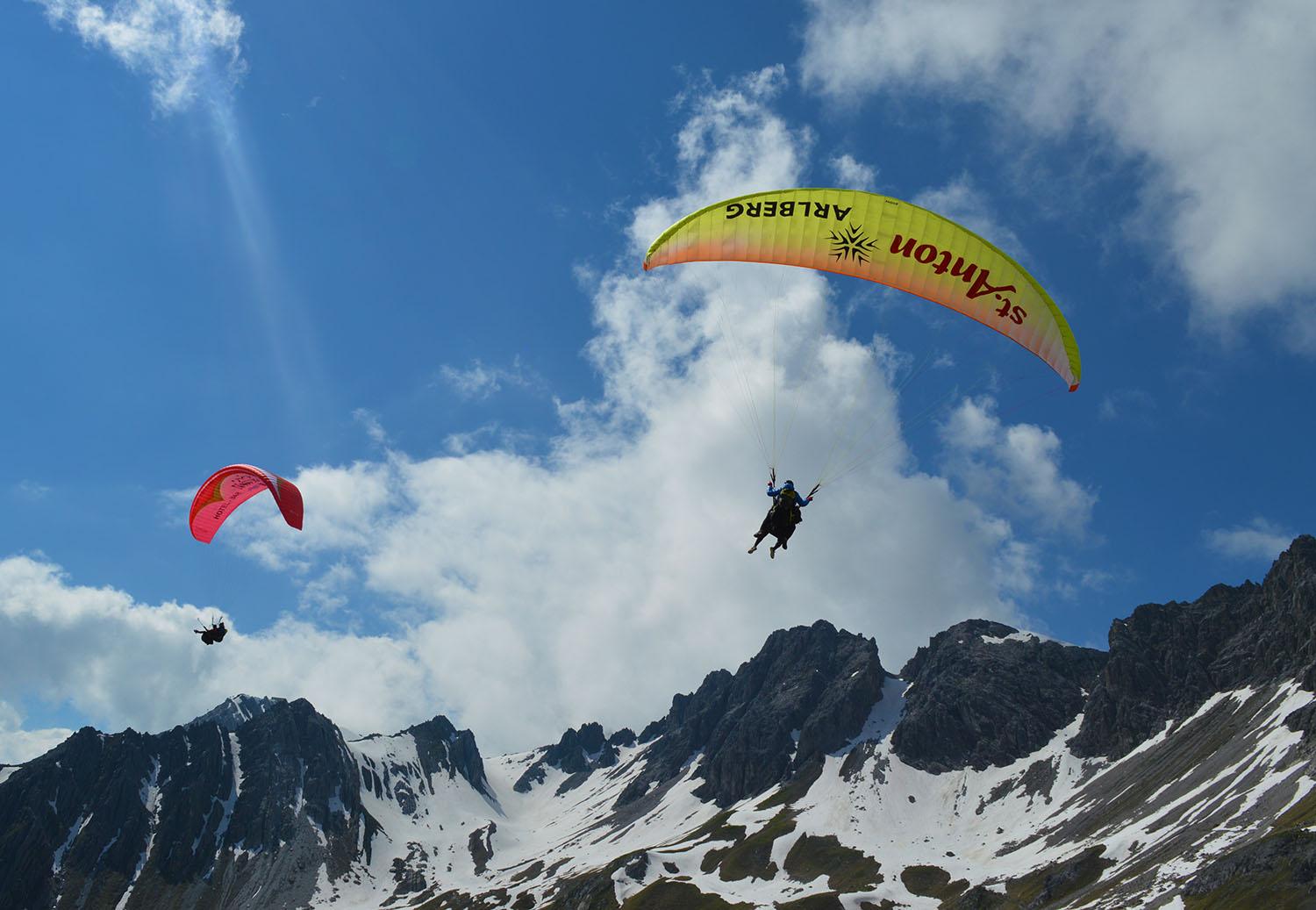How it feels to paraglide over St Anton am Arlberg, Austria