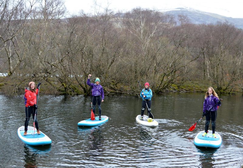 Stand-up paddleboarding in Snowdonia