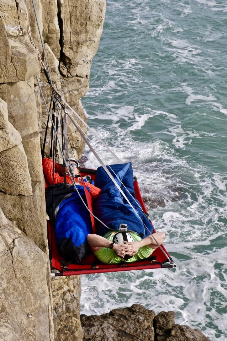 How it feels to go cliff camping