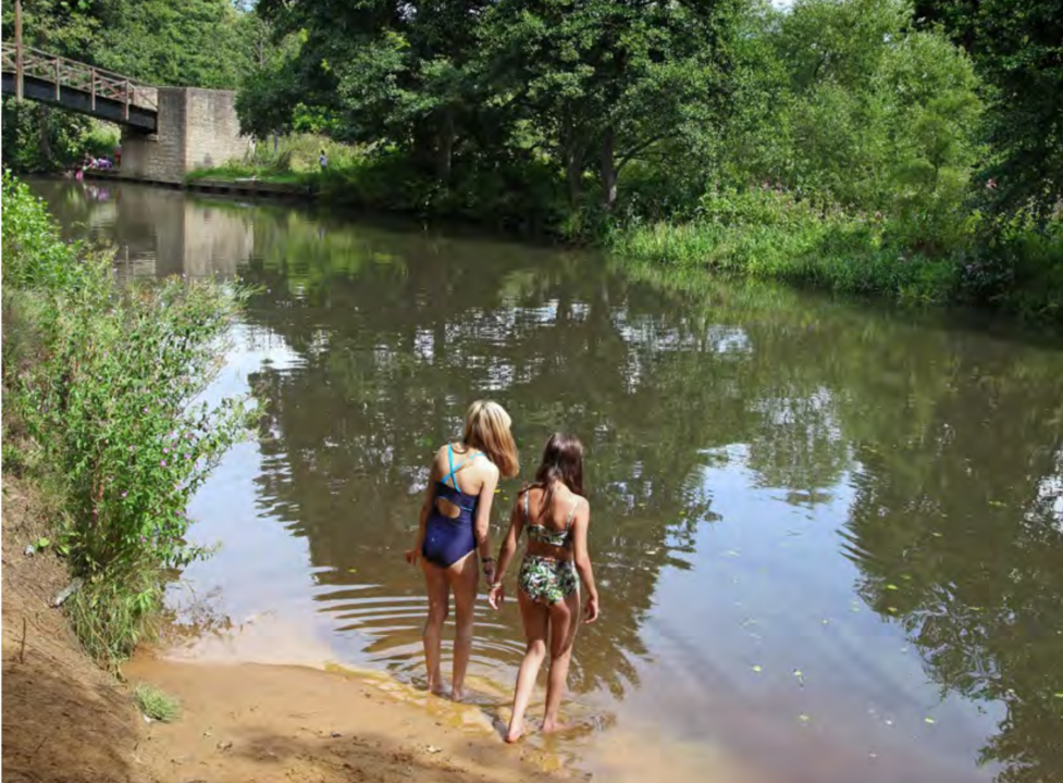 Wild swimming near London - Chilworth The Girl Outdoors